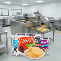 Chaîne de production de frites de pommes de terre, chips ondulées, Doritos, chips de maïs et snacks soufflés semi-automatique à bas prix, capacité 50kg-100kg/h
