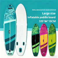 Planche de paddle gonflable professionnelle en PVC épaissi anti-vent et anti-ondes, SUP de compétition, écologique, portable, personnalisable, pour l'océan