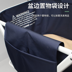 Collapsible Portable <b>Dog</b> Bathtub 60x75x19cm Foldable Easy Clean Blue Pet <b>Bathing</b> Tub - Product Image 4