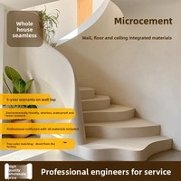 Revêtement liquide micro-ciment intégré pour murs et sols, peinture artistique, style moderne et épuré, micro-pâte, modèle Wsn001