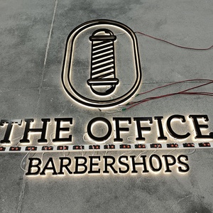 Enseigne murale de bureau intérieure avec logo, lettrage rétroéclairé, enseigne extérieure de magasin, lettres en acrylique 3D éclairées par LED - Product Image 5