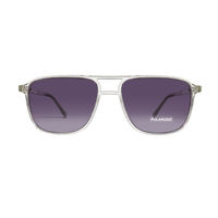 Lunettes de soleil à double pont personnalisées Lunettes de soleil polarisées à clip magnétique avec monture TR90 de haute qualité