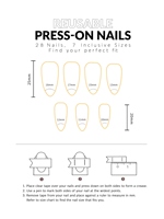 28 faux ongles à presser, revêtement en caoutchouc, effet miroir, ongles en ABS, design pour les doigts, longue durée, haute qualité, prix d'usine