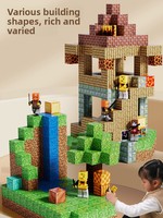 Mon Monde : Blocs Magnétiques en Plastique, Ensemble Complet de 50 à 118 Pièces, Jeu de Construction DIY Animaux de la Forêt Naturelle, Puzzle Éducatif