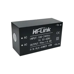 Hi-Link Ac Dc Geïsoleerde Voedingsmodule 40W 9V 4.4a Uitgang Consumentenelektronica HLK-40M09 Converter Ce Fcc