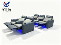 Canapé de cinéma électrique moderne en cuir pour home cinéma VIP, fourni directement par l'usine, avec support OEM pour personnalisation de la couleur, de la taille et du logo.