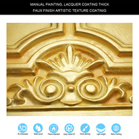 Faux étain peint PVC carreaux de plafond Design moderne PL16 doré facile à installer panneaux muraux 3D pour centre commercial salle de bain hôtel