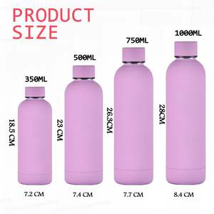 Bouteilles isothermes à double paroi avec logo personnalisé, petite ouverture, 350 ml, 500 ml, 750 ml, bouteille d'eau en acier inoxydable à petite ouverture - Product Image 3