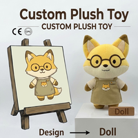 Peluche personnalisée OEM en gros Chef & Boulanger Alpaca, poupée en peluche, jouet en peluche de marque personnalisée, mascotte de marque, animal en peluche CE