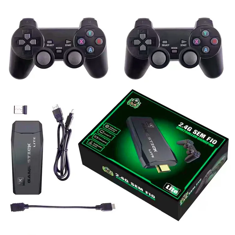 2023 Hot M8 Game Stick 4K HD Output 10000+ 3D Games 64GB Mini Box TV Gaming Console Retro Video Game Consoles For PS1/GBA