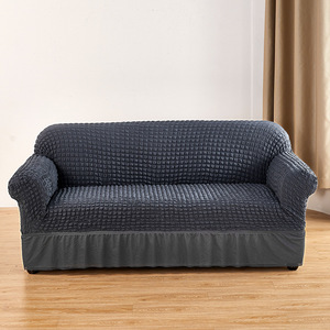 <span class=keywords><strong>Funda</strong></span> de sofá universal de color sólido para las cuatro estaciones, <span class=keywords><strong>funda</strong></span> de sofá todo incluido elástica de punto de moda Nórdica - Product Image 3