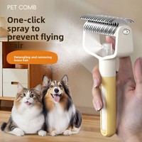 Brosse démêlante fine et légère pour poils d'animaux (chats, chiens)