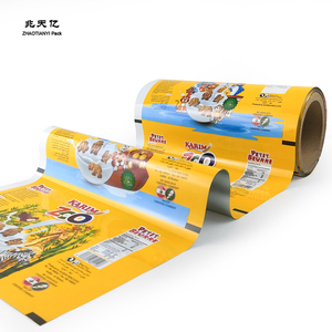 Film d'emballage de Biscuits en plastique imprimé en usine directe Film d'emballage d'emballage d'animal de dessin animé BOPP blanc métallique personnalisé - Product Image 6