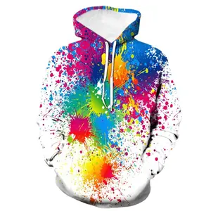 Bán buôn biểu tượng tùy chỉnh và in của nam giới Hoodies cho Rick phim hoạt hình quá khổ 3D thăng hoa in Hoodies