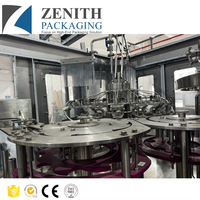 Machine de remplissage automatique de boissons gazeuses en canettes/bouteilles, ligne de production de bière, de soda et d'eau pour canettes en PET et en verre