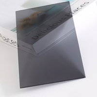 Plaque en acrylique noir translucide, panneau PMMA semi-opaque fumé, diffuseur de lumière pour enseigne LED, découpe laser sur mesure