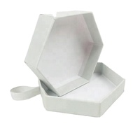 Boîtes cadeaux de luxe en carton hexagonales personnalisées pour bijoux, design sur mesure, vente en gros