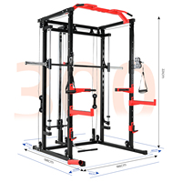 Offre Spéciale : Appareil de Musculation Intégré Smith Machine Multi-Gantry en Métal pour la Musculation et les Exercices de Fitness à Domicile