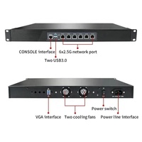 Servidor de Montaje en Rack de 1U y 19 Pulgadas, 6 Puertos LAN, Firewall VPN, Core I7 1165G7 1115G4, RJ45, COM, VGA, HD Opcional, Computadora Industrial