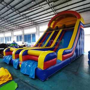 Dual lane commercial grade kids jumping bouncing castle tobogan inflable <b>inflatable</b> party slide - Product Image 2