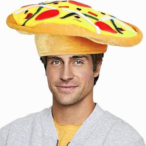 Chapeau de pizza amusant et original pour adultes (hommes et femmes) – Idéal pour Noël, Halloween, fêtes costumées et soirées déguisées - Product Image 2