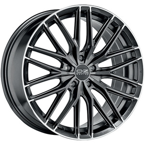 CERCHI EN LEGA GRAN TURISMO HLT 8.5x19 5x114.3 ET 45 ÉTOILE GRAPHITE DIAMANT LÈVRE - Product Image 1