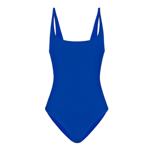 HDJ ชุดว่ายน้ำวันพีซขนาดพลัส ควบคุมหน้าท้องได้ สีพื้น ชุดชายหาด ชุดว่ายน้ำคอ halter แบบรัดรูป ไซส์ 42 44 46 48 - Product Image 1