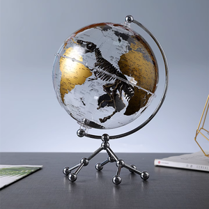 Globo da tavolo illuminato trasparente da 8 pollici con mappa dettagliata perfetta per l'apprendimento geografico per l'ufficio e la casa - Product Image 5