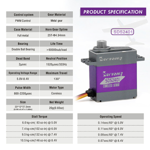 450 Máy bay trực thăng coreless Micro <span class=keywords><strong>servo</strong></span> động cơ 10kg 0.07S 8.4V kim loại bánh CNC nhôm Trường hợp độ chính xác cao chỉ đạo kỹ thuật số RC <span class=keywords><strong>servo</strong></span> - Product Image 3