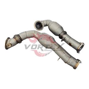 Collecteur d'échappement haute performance en acier inoxydable Vortex pour BMW Série 7 F02 N54 3.0T Twin Turbo, montage direct - Product Image 2