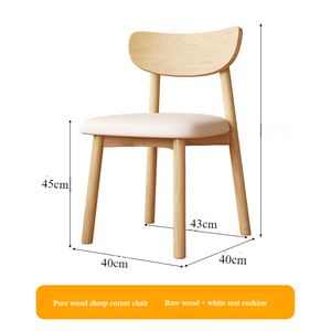 Nuevos productos 2025 Venta Sillas de comedor de madera maciza de alta calidad Diseño moderno <span class=keywords><strong>Precio</strong></span> más asequible Oficina en casa Uso de muebles de hotel - Product Image 5
