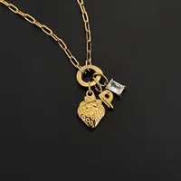 EMANCO – Nouveauté : Pendentifs Croix et Arbre en Acier Inoxydable Style Minimaliste, Chaîne à Maillons, Bijoux de Mode Féminins pour Festivals, Vente en Gros et Dropshipping