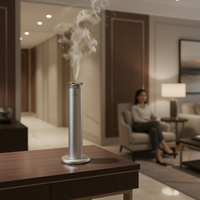 Diffuseur d'arômes commercial sans eau, intelligent, sur pied, en aluminium, alimenté par USB, contrôlé par application et télécommande, pour hôtels