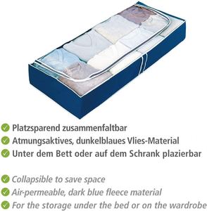 Home Underbed <b>Storage</b> Organizer Non-Woven Fabric Modern Foldable Adjustable 105x15x45cm Living Room Space Saver Suit for Bedding - Product Image 5