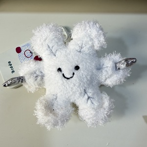 Wholesale New Snowflake Dolls Christmas Plush Toys Cute Plush Dolls <strong>Keychains</strong> Pendant Exquisite Plush <strong>Keychains</strong> Children's Gift - Product Image 2