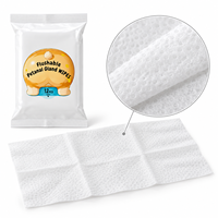 12 lingettes humides pour animaux de compagnie (chiens et chats), non parfumées, pour le nettoyage post-urine et l'hygiène post-rectale, pack de voyage portable, vente en gros