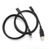 Câble de données USB 9V à charge rapide QC3.0 3A personnalisé en usine, en cuivre pur, M8 4 broches, mâle-femelle, aviation, étanche, gaine en PVC