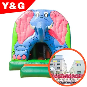 Y & G Jump House Opblaasbare Uitsmijter | Commerciële Opblaasbare Olifant Maan Bounce House | Kid Opblaasbaar Springkussen Voor Feestverhuur