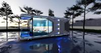 Internet Celebrity Luxury Panoramic Vacation Villa Spacecraft Hotel Homestay for Scenic Area Camping Container Houses Park