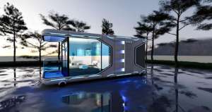 Internet <strong>Celebrity</strong> Luxury Panoramic Vacation Villa Spacecraft Hotel Homestay for Scenic Area Camping Container Houses Park - Product Image 5