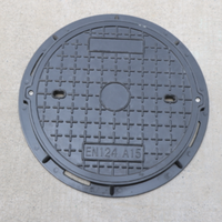 Couvercle de manhole en composite de résine renforcée de fibre de verre, fourni par l'usine