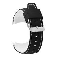Bracelet de montre en silicone souple de luxe, réglable, 20 mm, respirant, avec boucle à ardillon, prêt à être expédié, marque SHX, parmi les plus vendus