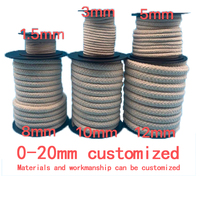 Corde 4 6 8 10 16mm emballage coton corde torsadée pp corde en nylon tressée coton tressé polyest