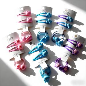 Conjunto <span class=keywords><strong>de</strong></span> accesorios para el cabello <span class=keywords><strong>de</strong></span> animales dulces para niños <span class=keywords><strong>de</strong></span> venta transfronteriza, Clip Bb <span class=keywords><strong>de</strong></span> plástico <span class=keywords><strong>de</strong></span> dibujos animados bonitos, <span class=keywords><strong>anillo</strong></span> <span class=keywords><strong>de</strong></span> <span class=keywords><strong>pelo</strong></span> pequeño <span class=keywords><strong>de</strong></span> 5cm que no daña - Product Image 2