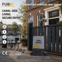 Fubei - Abrepuertas Correderas Eléctrico de 1500 kg y 750 W con Sistema de Control por Aplicación y Dos Transmisores Remotos para Comunidades