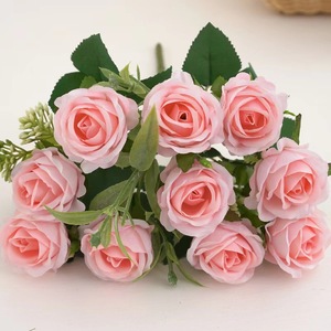 Bouquet de roses artificielles DREA10 Heads Austin Rose pour bouquet de mariage, bouquet de mariée - Product Image 5