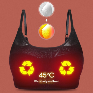 Sujetador de masaje de pecho calentado con carga inalámbrica de nueva moda, sujetador de masaje de vibración de 3 velocidades para agrandar la circulación sanguínea para mujeres <span class=keywords><strong>Sexy</strong></span> - Product Image 1