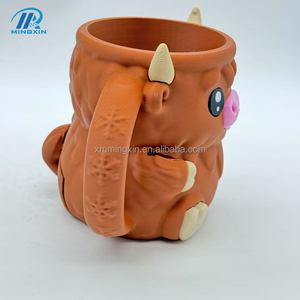 2025 phong cách mới tùy chỉnh 3D in ấn vùng cao bò Ice Cream cup với ngăn kéo phim hoạt hình ice cream Cup cho kidsp - Product Image 5