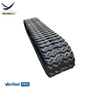 Zig Zag Compact Skid Steer mobil, suku cadang Undercarriage LT190B LT185B 279D 299C2 CK30 CK35 T250 T300 T320 jalur karet 450x86 - Product Image 1