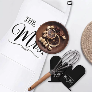 Juego de delantales para pareja, aniversario de bodas para pareja, amigo, regalos de compromiso para mujer, regalo de despedida de soltera para novia, <span class=keywords><strong>delantal</strong></span> de camarero - Product Image 2